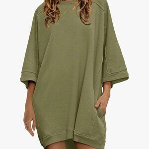 Oversized Sweatshirt Mini Dress